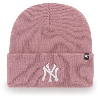 '47 Brand Beanie NY Yankees B-HYMKR17ACE-QCA Mauve Rosa, Size:OneSize