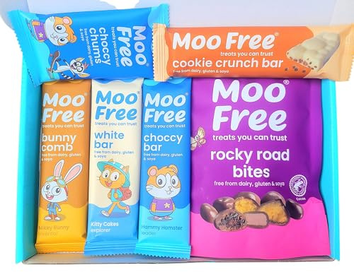 Moo Free Rocky Jumble Chocolate Selection Hamper Gift Box | Free From, Dairy Free, Gluten Free & Vegan | Hamper Exclusive To INTERGALACTIC SWEETS V2