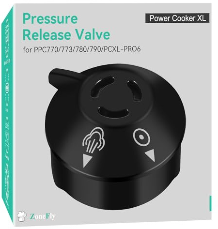 Pressure Release Valve Compatible with Power Cooke XL Pressure Cooker Including PPC770, PPC773, PPC780, PPC790, PCXL-PRO6