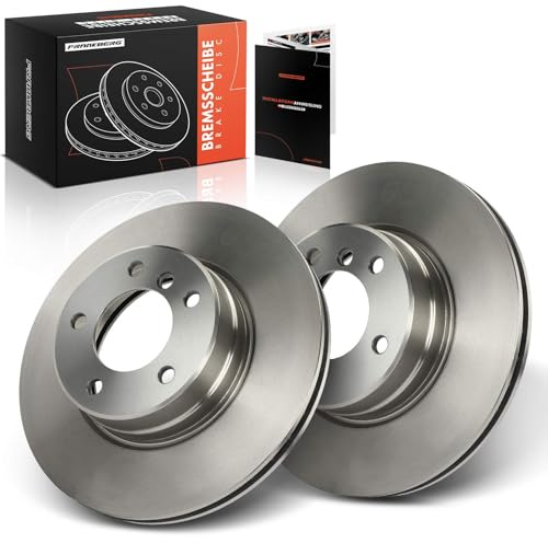 Frankberg Bremsscheibensatz inkl. 2x Bremsscheiben Vorne Belüftet Ø310mm Kompatibel mit 5er E60 5er Touring E61 Replace# 34116764021