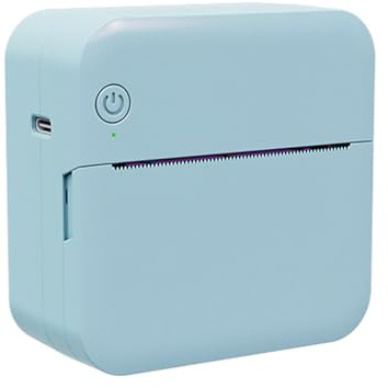 Mini-Taschen-Thermodrucker, Sofort-Smartphone-Fotodrucker, 203 DPI-Sofortfotodruck, Unterstützt BT-Verbindung für Smartphone, mit 1 Papierrolle 57 Mm (BLUE)