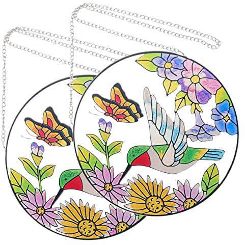 RORPOIR Moderne Wanddekorationen 2er-set Acryl-hängeornamente Für Die Innen- Und Außendekoration