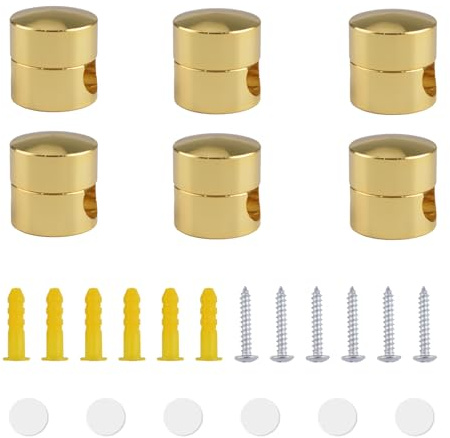 INCREWAY Lot de 6 supports de cordon pour lustre, plafonnier, suspension de câble, luminaires, dorés