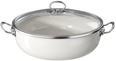 ASerZenith Die-Casting Frying Pan Non-Stick Household Frying Enamelled Fondue Household Fondue Induction Cooker