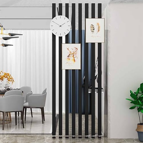8 Pcs Metal Iron Wall Dividers - Privacy Screens for Entrance Hall, Floor to Ceiling Partition Column, Versatile Space Separator & Decorative Column Grill