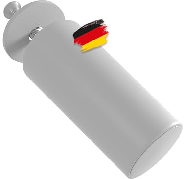 BAUHELD® Rolladen-Stopper Geschlossen 40mm [8 Stück] - Made in Germany Anschlagpuffer aus Kunststoff - Anschlagstopper für Rollladen mit Schrauben - Passend auf Rolladenpanzer Lamellen - Hellgrau
