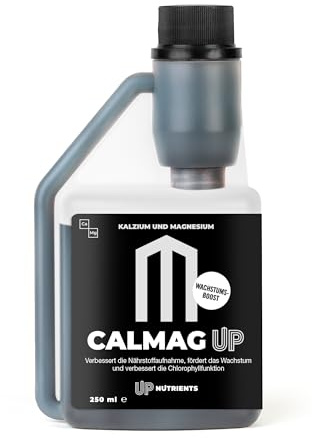 UP NUTRIENTS Calcium- und Magnesiumzusatz CALMAG UP 250 ML | 100 % Organischer Dünger für Pflanzen und Kulturen | Wachstums- und Blühförderer | Verbessert die Photosynthese