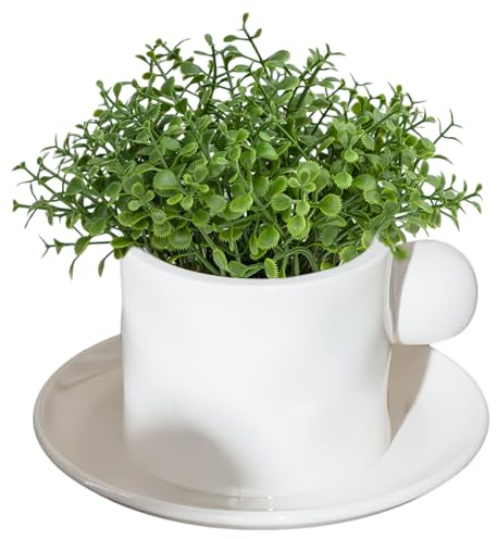 Nexum Silikonformen Gießformen 13x8cm Groß Kaffeetasse mit Teller Silikonform Vase Raysin Gießformen Blumentopf Silikon Formen zum Gießen für DIY Dekoration Handgemachte Geschenke