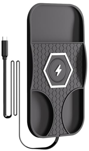 Cargador Inalámbrico Para Teléfono En Coche - Almohadilla De Carga Inalámbrica Rápida 15W Para Automóvil | Accesorios de Silicón para Teléfono para Tablero, Camión, SUV, Navegación y Viajes por Carret