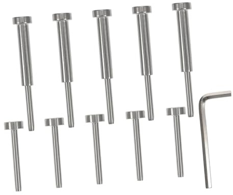 Uonlytech 5 paires Kit Câble Garde-corps Inox Tendeur Fileté pour Rampes Escalier Bois Métal et Intérieur Extérieur