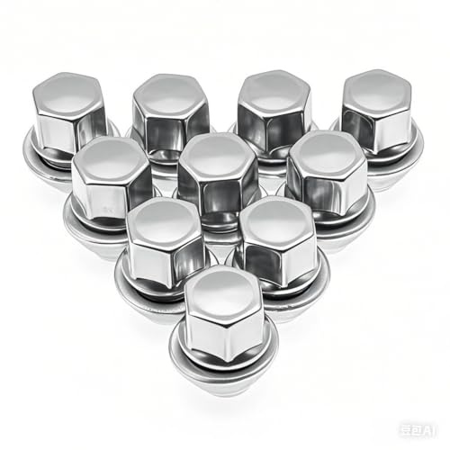 vis jante Compatible Avec Ford Pour Fiesta Pour Mondeo Pour C-Max Pour Focus 19MM Boulon Goujon Écrou De Pneu Roue En Acier Allié M12x1.5 Écrous(10 PCS)