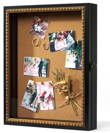 3D Bilderrahmen zum Befüllen - 30x40cm Objektrahmen mit HD Acrylglas-Scheibe, Tiefenrahmen aus PS für 3D-Effekt, Shadow Box für Fotos & Zertifikate