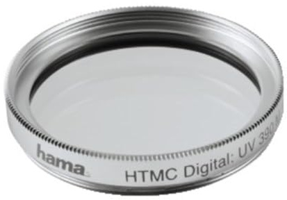 Hama UV-390 - Filtro para absorción de Rayos UV (O-Haze), Color Plateado