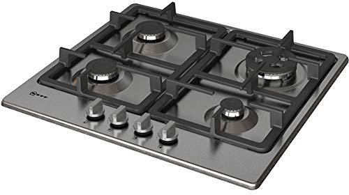NEFF N50 T26BB59N0 58cm Gas Hob - Stainless Steel, Built-in