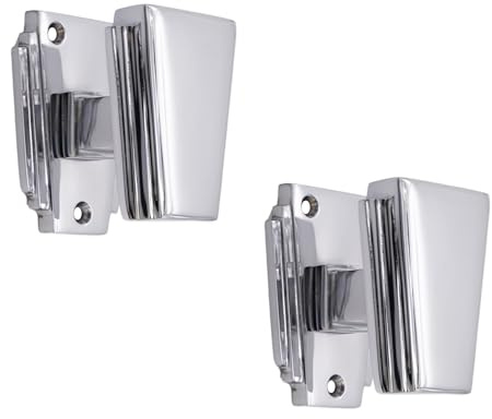 Infinity Decor Modern Style Art Deco Mortice Door Knob – Passage Pull Handle Set in Polished Chrome Finish - for External and Internal Use