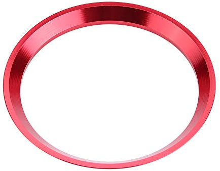 Anello decorativo con logo per volante per auto, rivestimento per anello per volante per auto per CLA GLK Classe A W204 W246 W176 W117 C117(Rosso)