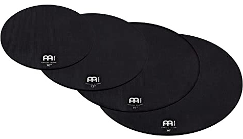 Meinl Drum Mute Set mit 10, 12, 14 und 16 Zoll Trommel Dämpfer - Schlagzeug Zubehör, Schwarz (MDM-10121416)