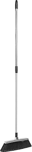 Apex Balai Classique intérieur avec poignée Extensible en métal chromé - Poils Doux pour sols délicats - Design élégant Gain de Place