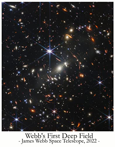 James Webb Telescope 2022 First Deep Field Affiche Decoration Murale - Solar System Astronomie Aesthetic Room Decor Idéal Bureau Displate Affiche Scolaire Ensemble De 6 (41.91cm x 59.4cm (A2))