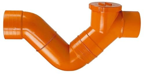 Sifone Firenze orizzontale pvc un tappo diam. mm 140