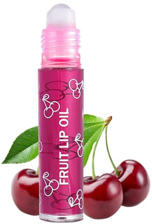 Fruity Roll Lip Gloss, Huile à Lèvres Baume à Lèvres Brillants à L-èvres Fruits Transparente, Glossy Lip Gloss Set pour Soin des L-èvres Et Garde Les Lè-vres Hydratées
