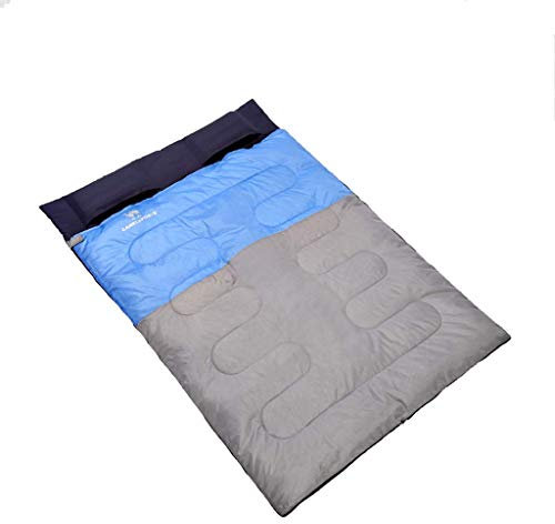 CCKUHN Schlafsäcke für Erwachsene, Camping-Schlafsack Schlafsack für Erwachsene, Doppelschlafsack für den Außenbereich, Herbst und Winter, doppelt verdickter Schlafsack, kalt, warm, tragb