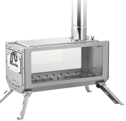 Naturehike Stufa a Legna Portatile in Acciaio Inox - Resistente alla Temperatura per Tenda, Campeggio, Picnic All'Aperto