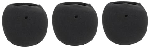 VICASKY 3pcs Sponge Microphone Protector Windscreen Compatible Karaoke Mic Ktv Supply for Xlr Microphone Sponge Cover