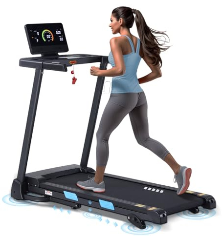 ATEEDGE Treadmills for Home, 350 lbs Capacity, 10 MPH, 3.0HP Incline Treadmill with Bluetooth APP, 17 * 46 Belt, Running Threadmills Machine, LCD Display, 36 Programs