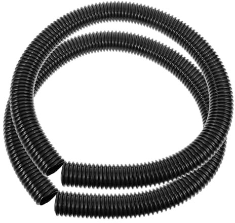 AUTSUPPL 2pcs Vacuum Cleaner Replacement Hose, Flexible Eva Pe Dust Catcher Hose with Smooth Interior and Airflow, Black, Indoor Outdoor Use