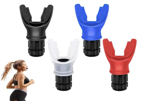 Abiyou Allenatore Respiratorio, 4PCS Portatile Lung Trainer, Dispositivo per Esercizi Respirazione, Dispositivo per Esercizi Polmonari, Lung Trainer, per Allenamento, Aumento della Capacità Polmonare