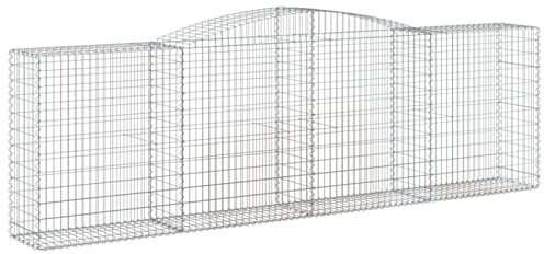 Gabions for Landscaping and Erosion Control, Zinc-Coated Metal Rock Cages for Outdoor Decoration, Durable Stone Holders 100x50x40/60 cm