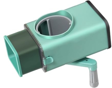 VERDANVERSE Cortador de Verduras Manual Multifuncional con Manivela Rallador Giratorio Compacto para Queso Verduras y Nueces Fácil de Usar y Portátil para Cocina y Viaje