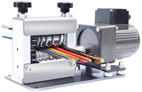 Máquina peladora comercial de cables de cobre, peladora automática de 6 agujeros, aplicaciones versátiles (25 W)