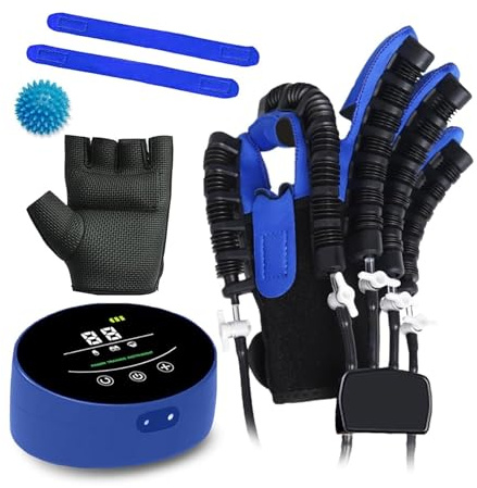 Robotergestützte Therapiehandschuhe für Schlaganfall-Rehabilitation, Arthrose & Nervenregeneration - Handtrainer mit 3 Modi & Größenanpassung (Links/Rechts, S/M/L/XL/XXL)