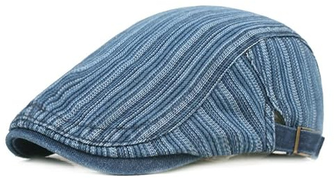 Artistic Youth Skärmkeps - Brittisk Retro Basker for Herrar och Damer(Dark Blue)