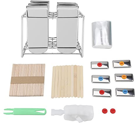 NOENNULL Moules à Glaces en Acier Inoxydable, Machine à Glaces en Métal, Moules pour Enfants et Adultes, Moule à Crème Glacée, à en Acier pour la Cuisine à Domicile, à à Faire Soi-même (Plaque plate