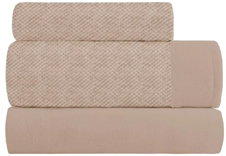 Sábanas de Coralina para Invierno Riso Semiliso con diseño Jaspeado de MANTEROL. Juego de Cama Térmico Muy calentito (C09, Cama 135cm)