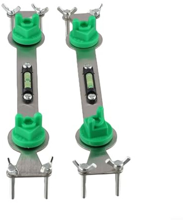 Niveleur de tuyau en acier inoxydable pour appareils de plomberie de salle de bain - Outil de positionnement de tuyau d'eau réglable de 245 mm avec niveau à bulle, pour Sh