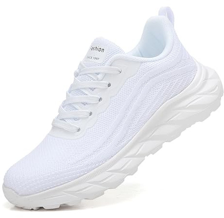 Generisch 2026 Sneakers tradizionali da donna, sneakers traspiranti, scarpe sportive eleganti, scarpe casual, scarpe sportive Oktoberfest, scarpe sportive, bianco, 41 EU Larga