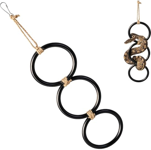 Snake Climbing Rings, Snake Accessories for Vivarium, Reptile Accessories | Corn Snake Accessories, Snake Hook and Decor, Snake Tank Accessories for Reptile Tank Cage Enclosure