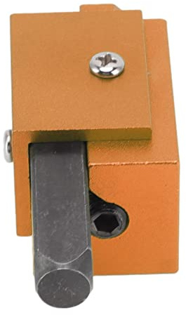 Generic Cincel de Esquina de ángulo Recto, Ligero y Pequeño, Práctico Cincel Cuadrado para Varias Bisagras (GOLD)
