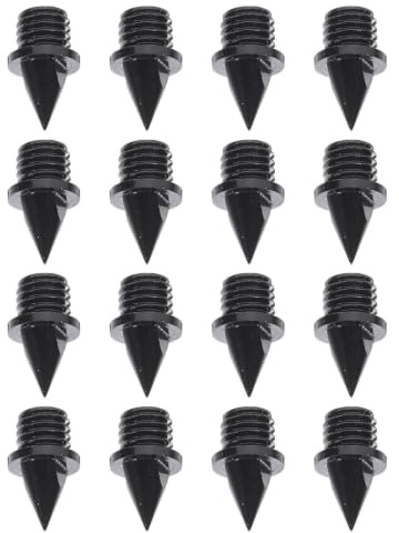 HOMSFOU 16 Piezas Clavos de Metal Excelente Agarre y Flexibilidad para Zapatillas de Atletismo para Hombre Ideales para Entrenamiento y Carreras de Velocidad en Pista Negra
