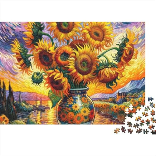 Tournesol Vase Paysage 1000 Pièces Puzzle pour Famille Cadeau