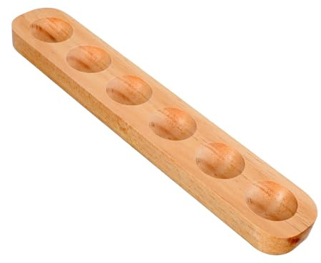 Plateau à Œufs en Bois, 1 Pièce, Rangement Simple pour 6 Œufs