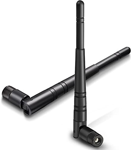 Eightwood WLAN Antenne 2.4G Antenne 5dBi Kipp-und-Schwenkbar RP SMA WLAN Antenne 2 Stücke für WiFi Card WLAN PCI Karten Wirelesse Router Bluetooth ZigBee MEHRWEG