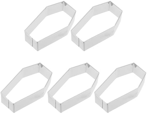 Cabilock 5-teiliges Keks-backformen-Set Edelstahl-plätzchenformen Lebensmittelechtes Silikon Sicher Für Den Direkten Gebrauch Zum Backen Zu Hause