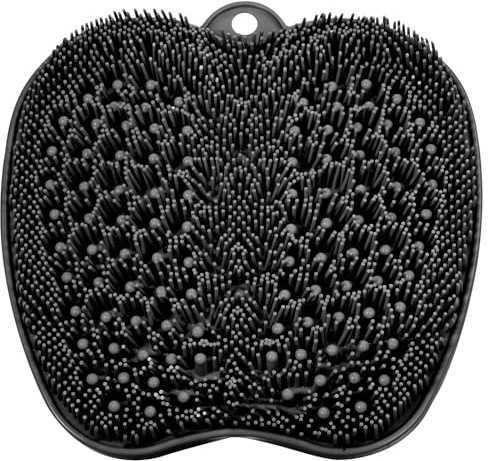 BESKAR Brosse Pieds Douche avec Ventouses Antidérapantes, Foot Spa Brosse pour Nettoyer et Exfolier Les Pieds, Pas de Flexion, Pied Acupuncture Mat pour Détendre Les Pieds