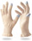 Migliore Wear Lot de 2 paires de gants en coton pour eczéma avec doigts tactiles, gants hydratants pour mains sèches, spa, soins des mains, eczéma pour adultes (sable beige, taille S/M)