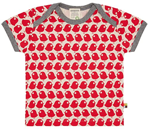 T-Shirt mit Vogel Print, GOTS Zertifiziert